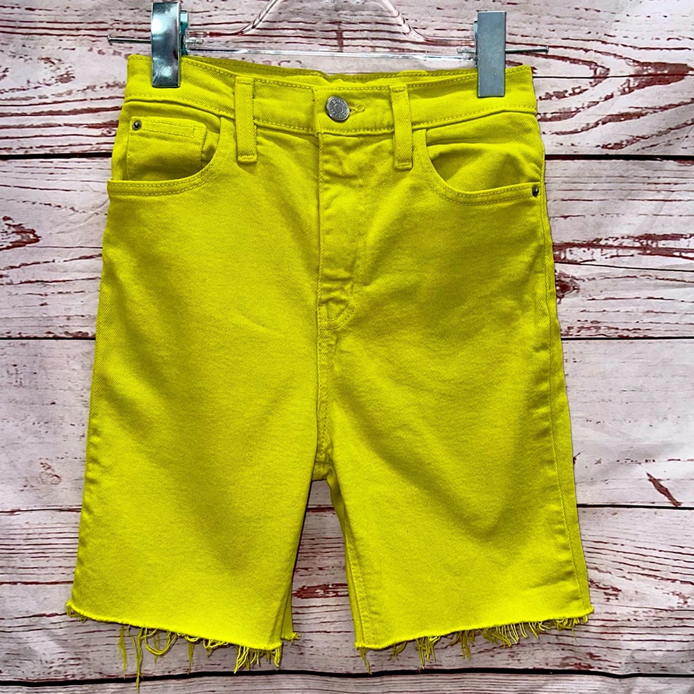 BDG Girlfriend High Rise Yellow Shorts Size 25